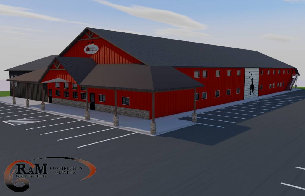 Red Barn Pet Retreat Rendering